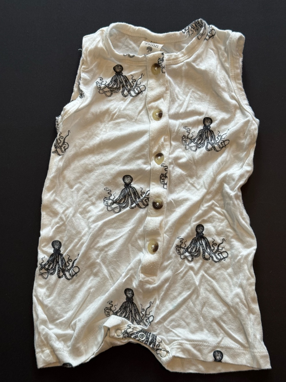 kate quinn White Sleeveless Octopus Print Romper